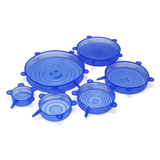 6pcs Reusable Silicone Stretch Lids.