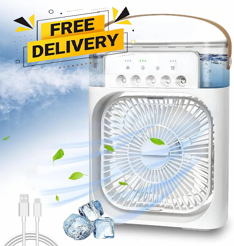 Mini Air Cooler Fan With Evaporative Cooling | Portable Household Air Conditioner 3 Speed