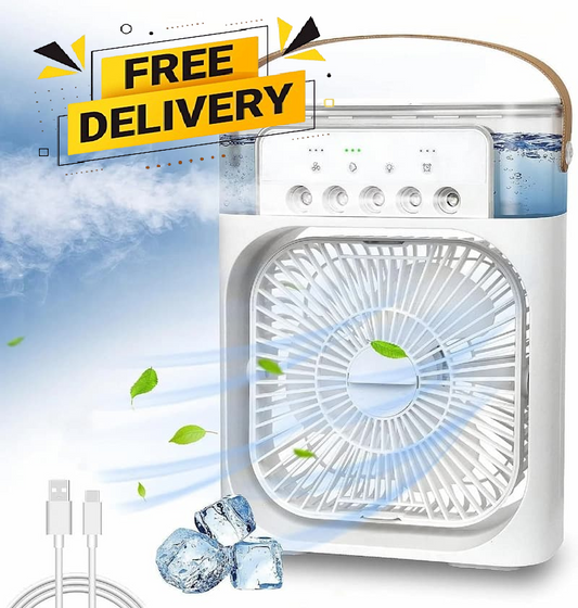 Mini Air Cooler Fan With Evaporative Cooling | Portable Household Air Conditioner 3 Speed