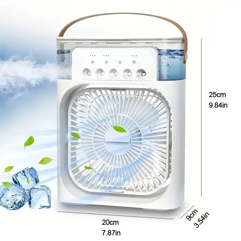 Mini Air Cooler Fan With Evaporative Cooling | Portable Household Air Conditioner 3 Speed