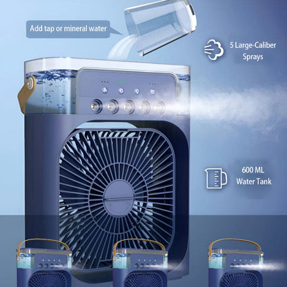 Mini Air Cooler Fan With Evaporative Cooling | Portable Household Air Conditioner 3 Speed